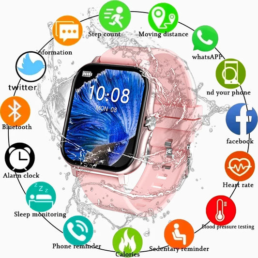 2022 Full Touch Bluetooth Answer Call Smart Watch Women Waterproof